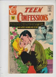 TEEN CONFESSSIONS #49 1965 CHARLTON COMICS / RARE SPANKING PANEL / G +/-/VG