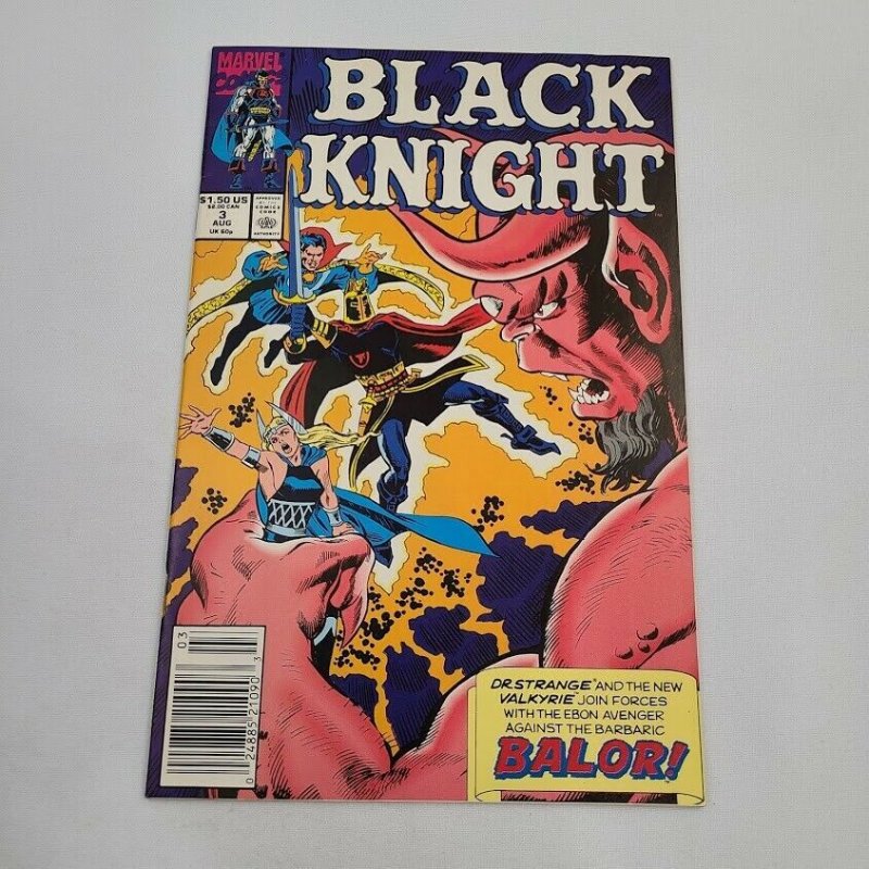 Black Knight #3 of 4 Issue LTD Series Aug 1990 VF Avengers 1st Valkyrie II