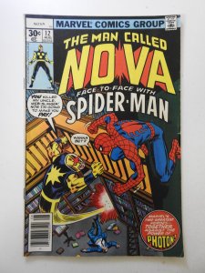 Nova #12 (1977) Sharp Fine Condition! W/Spider-Man!