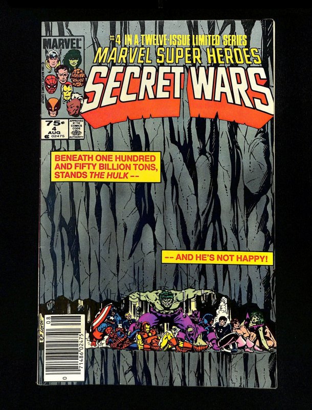 Marvel Super-Heroes Secret Wars #4 Newsstand Variant