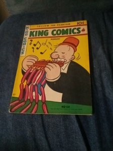 KING COMICS #136 McKay 1947 Golden Age Flash Gordon Mandrake Popeye Lone Ranger