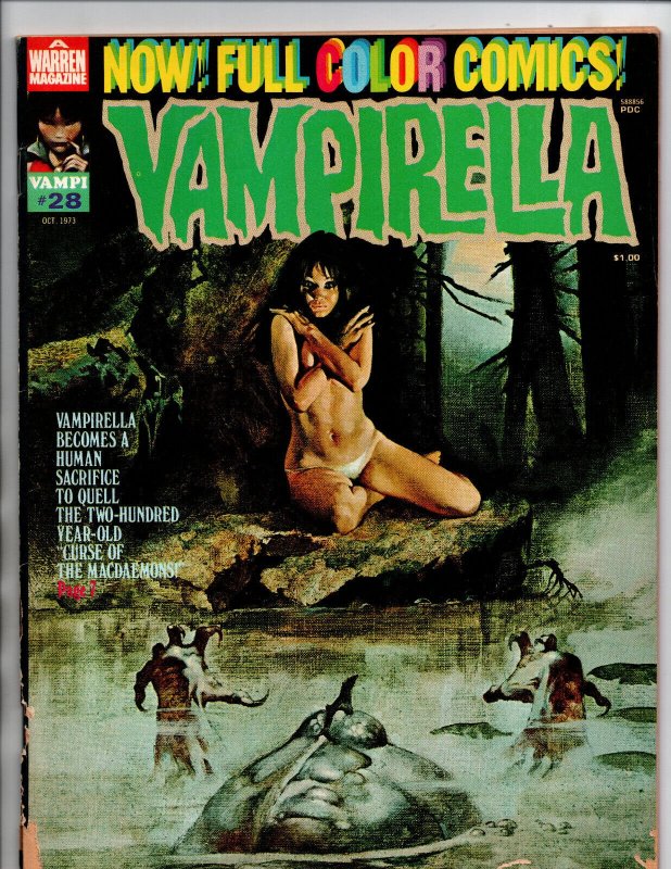 Vampirella #28 - vampire - Horror Magazine - Warren - 1973 - VG 