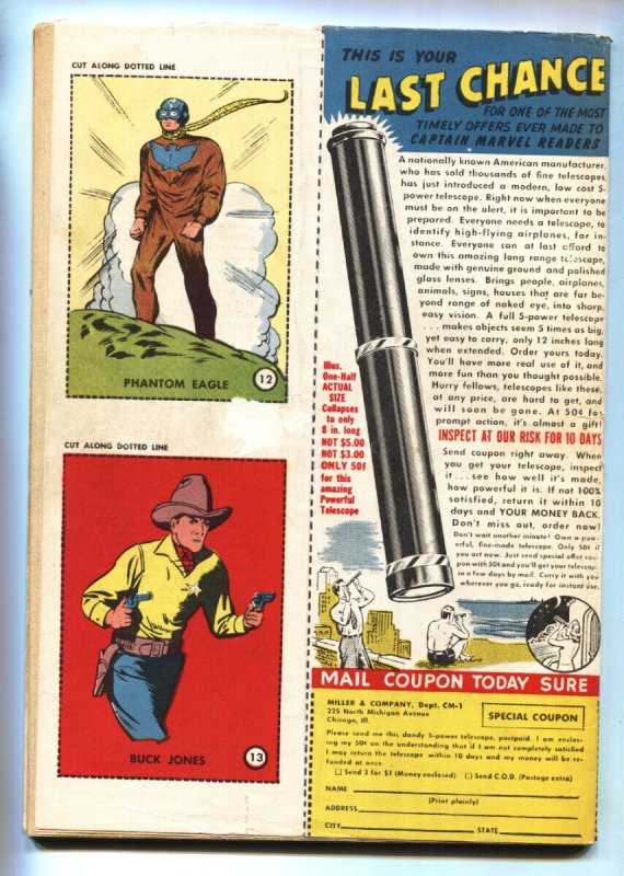 Captain Marvel Adventures #25-1943 Hidden faces cover-Fawcett comic book