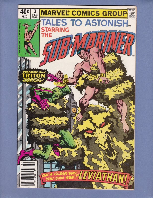 Tales To Astonish #3 FN Namor Sub-Mariner Marvel 1980