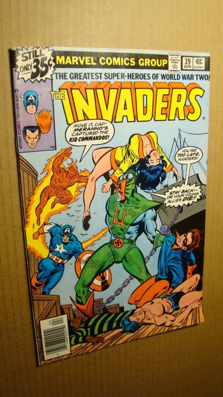 INVADERS 39 *HIGH GRADE* CAPTAIN AMERICA VS MERANNO'S KID COMMANDOS 1979 