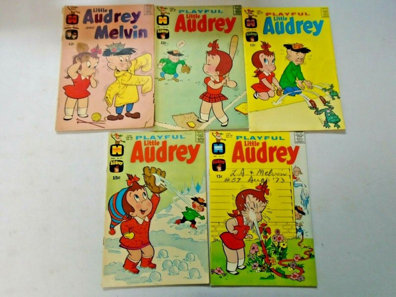 Silver Age Harvey Little Audrey Comic Lot 9 Different 4.0 VG