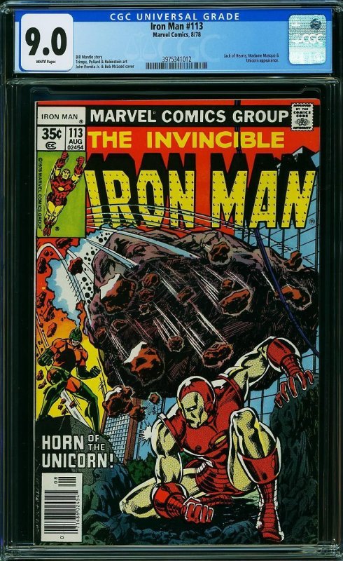 Iron Man #113 (1978) CGC 9.0 VFNM