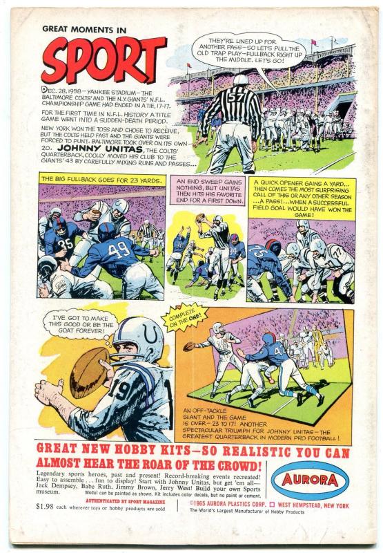 FLASH #157 1965-OLDEST MAN ALIVE-DC COMIC-JOHNNY UNITAS FN