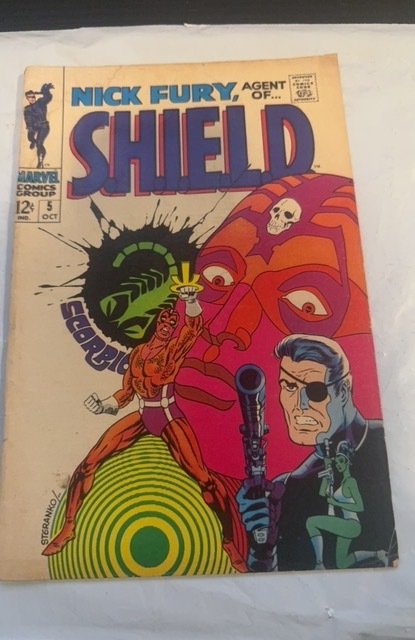 Nick Fury, Agent of SHIELD #5 (1968) Steranko- Scorpio see descript