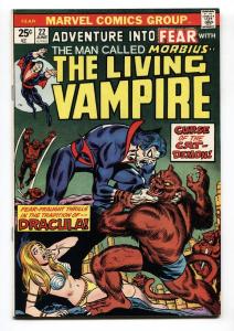 Fear #22 1973 comic book Morbius Marvel