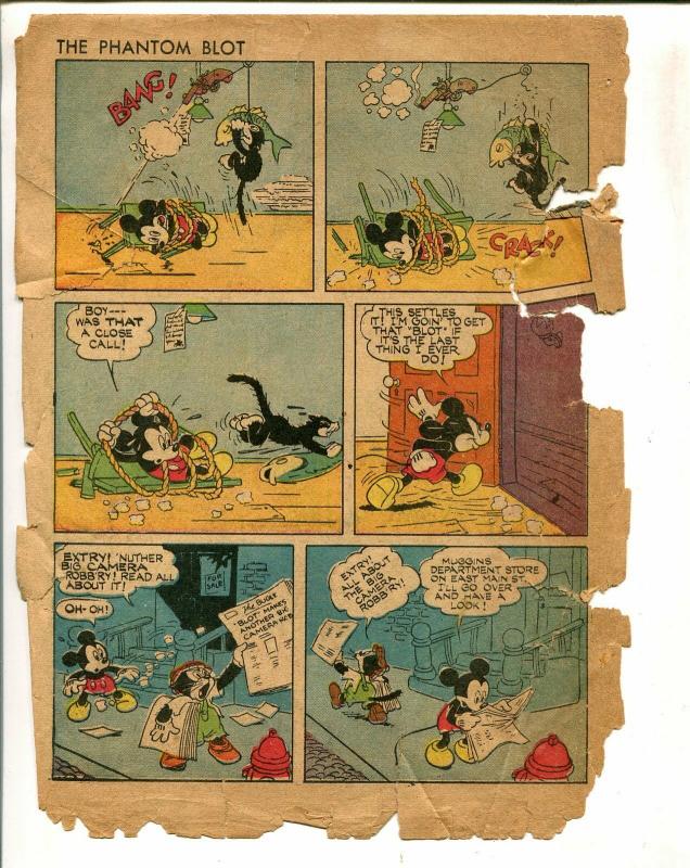 Four Color Comics #16 1941 -Dell-Mickey Mouse-The Phantom Blot-PR