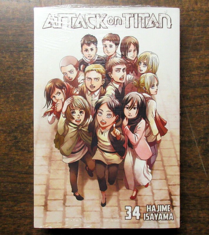 Attack On Titan Manga Vol 1-34 Complete Set English * Bonus 2 Short Story  Books