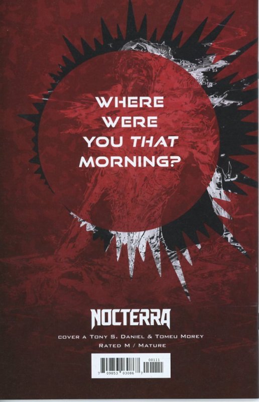 Nocterra 1  9.0 (our highest grade)  Scott Snyder! Tony Daniel!
