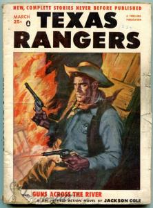 Texas Rangers Pulp March 1956- Jim Hattfield- Western G/VG