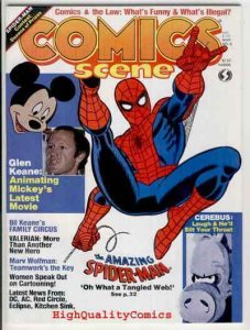 COMICS SCENE #8, NM, Spider-man, Mickey Mouse, Cerebus, 1982