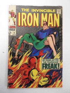Iron Man #3 (1968) GD+ Condition moisture damage
