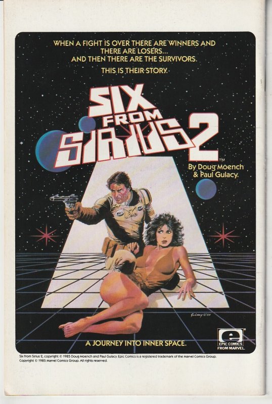 Dreadstar(Epic)# 24 Thanos creator Jim Starlin's Space Opera