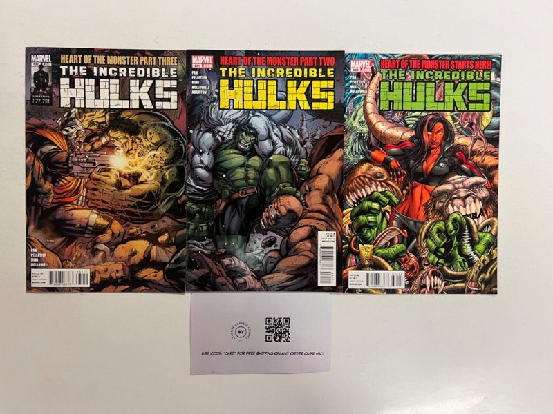 3 Incredible Hulks Marvel Comic Books # 630 631 632  Avengers Spiderman 31 JS35