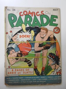 Comics on Parade #26 (1940) GD Condition see desc