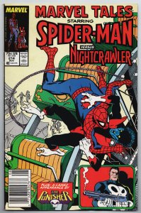 Marvel Tales #214 Spider-Man | Nightcrawler | Punisher (Marvel, 1988) FN- ITC924