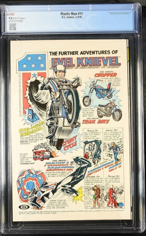 Plastic Man 11 Cgc 9.8 1976 Dc Comics 002