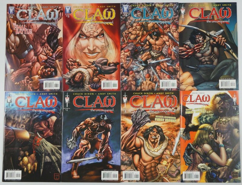 Claw the Unconquered #1-6 VF/NM complete series + (2) variants CHUCK DIXON 3 4 5