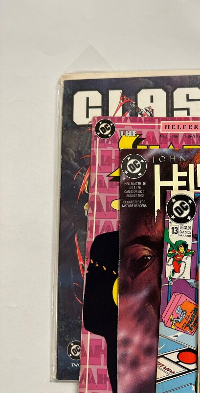 4 DC Comic Books Mr Miracle 13 + HellBlazer 56 + The Shadow 1 + Clash 2 87 CT5