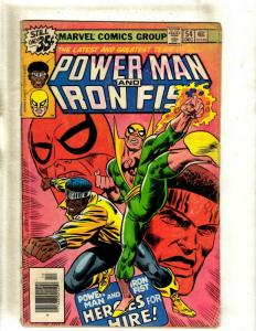 Power Man & Iron Fist # 54 VG Marvel Comic Book 1st Heroes For Hire Team-Up J362