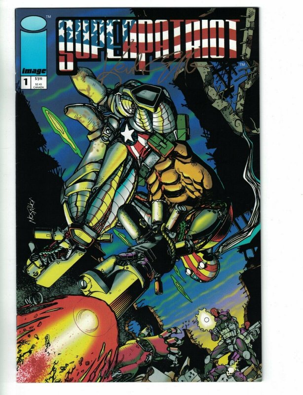 Superpatriot #1 VF signed by Keith Giffen - Image Comics