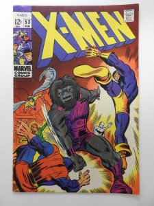 The X-Men #53 (1969) vs Blastaar! Barry Smith Art! Beautiful VF Condition!