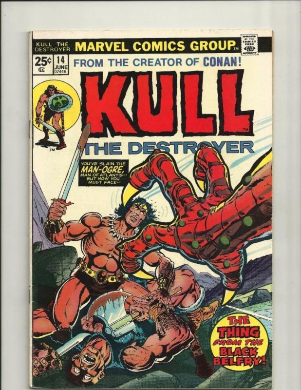 KULL the CONQUEROR #14, FN+, Robert E Howard, 1971 1974, Warrior, King, Ploog