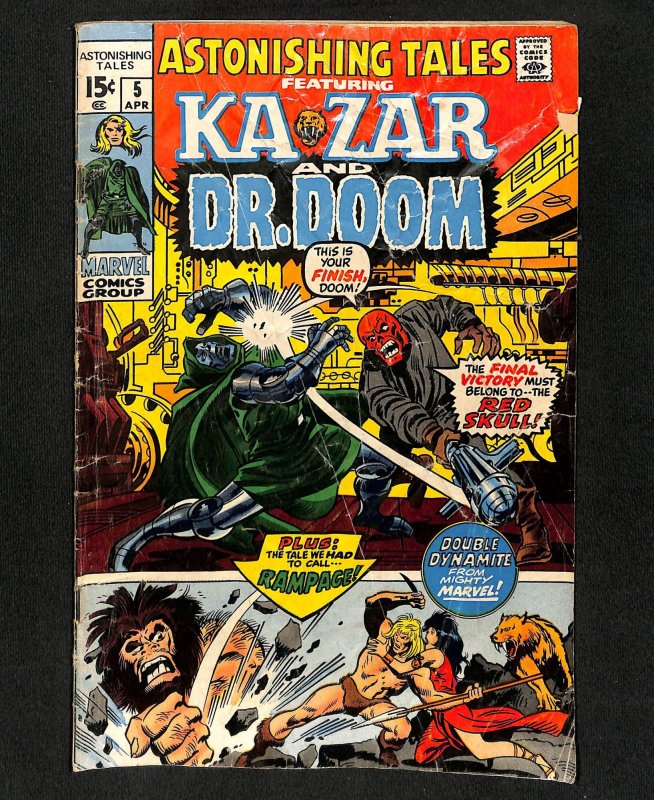 Astonishing Tales #5 Ka-Zar Doctor Doom!