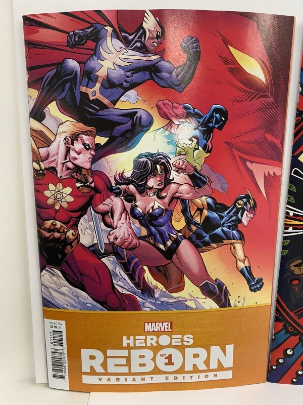 HEROES REBORN #1 1:50 Veregge + 1:25 Ed McGuiness Incentive Variant Set NM 2021
