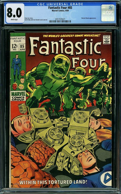 Fantastic Four #85 (Marvel, 1969) CGC 8.0