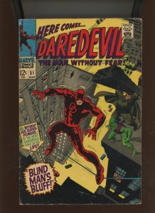 (1967) Daredevil #31: SILVER AGE! WE COMBINE SHIPPING! (4.0)