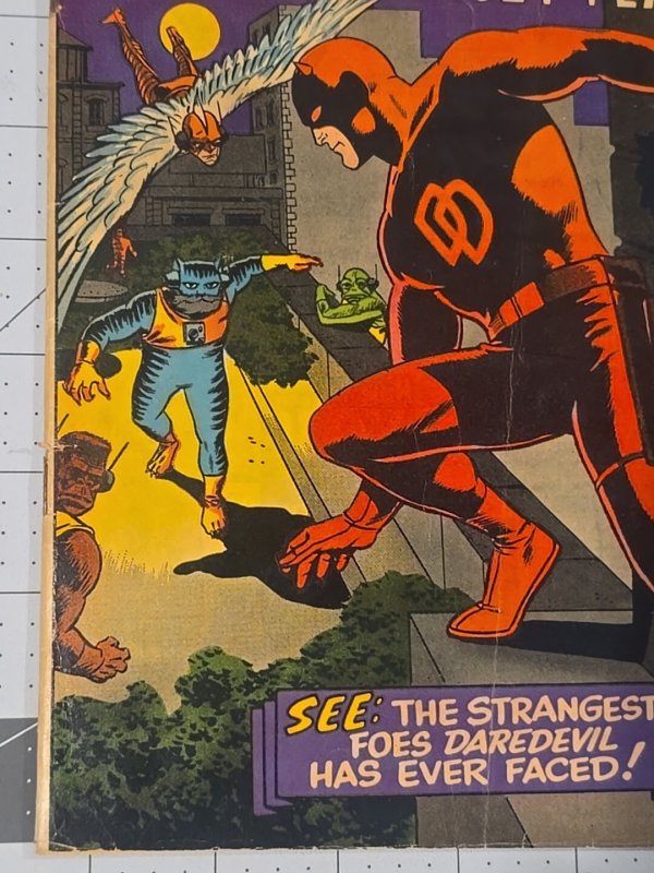 Daredevil #10 (Oct-1965) ?-1st Team App Ani-Men: Cat, Frog, Bird, Ape—Marvel