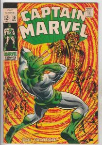 Captain Marvel #10 (Feb-69) VF High-Grade Captain Marvel