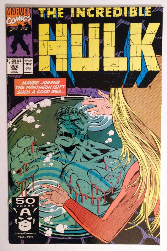 The Incredible Hulk #382 (VF+, 1991)