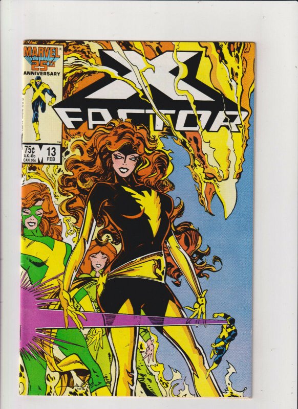 X-Factor #13 VF+ 8.5 Marvel Comics 1986 Jean Grey Dark Phoenix Cover