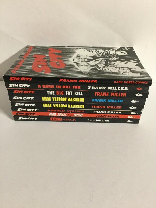 Sin City Complete TPB Lot First Print With Yellow Bastard Variant Dark Horse sc