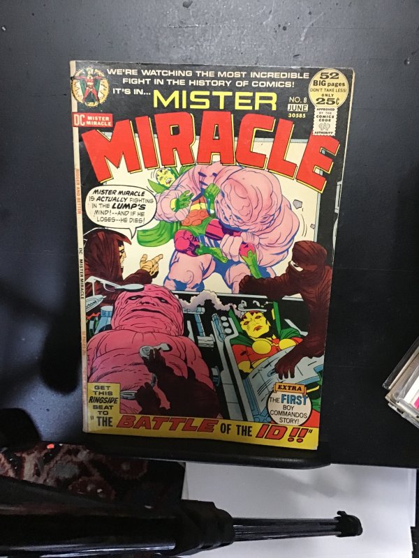 Mister Miracle #8 (1972) giant sized! Jack Kirby key! Mid high grade! FN/VF Wow!