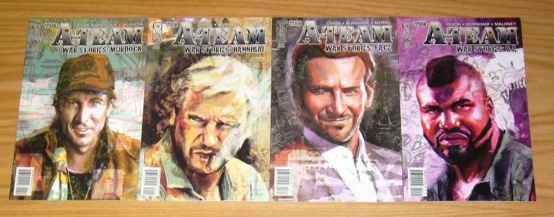 A-Team War Stories (4) VF/NM b.a. - face - hannibal - murdock CHUCK DIXON set