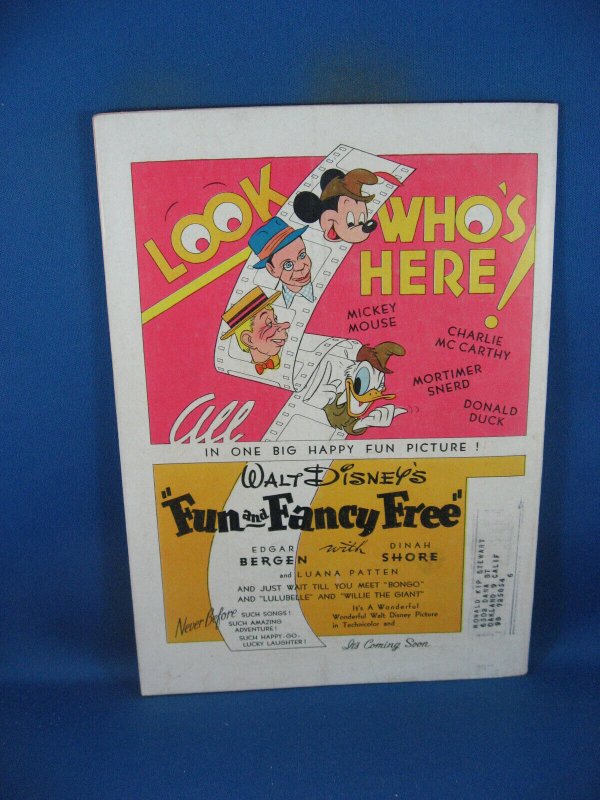 WALT DISNEY COMICS STORIES 85 F  BARKS DELL 1947