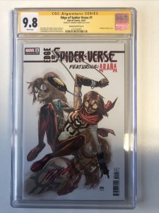 Edge Of Spider-Verse (2022) #1 (CGC 9.8 SS WP) Signed H. Ramos| Variant Cover B