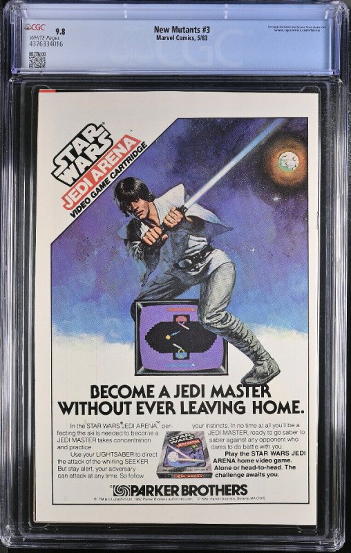 NEW MUTANTS #3-CGC 9.8 DEMON BEAR-Marvel- comic book-4376334016