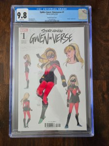 Spider-Gwen Gwenverse 1 CGC 9.8 Momoko 1:100 ratio variant