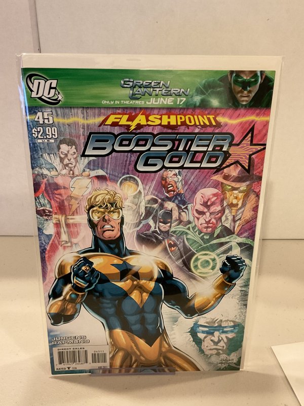 Booster Gold 45  Flashpoint Tie-In!  9.0 (our highest grade) 2011