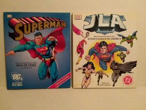 SUPERMAN & JLA: THE ULTIMATE GUIDE - DK HARD COVER BOOK - FREE SHIPPING