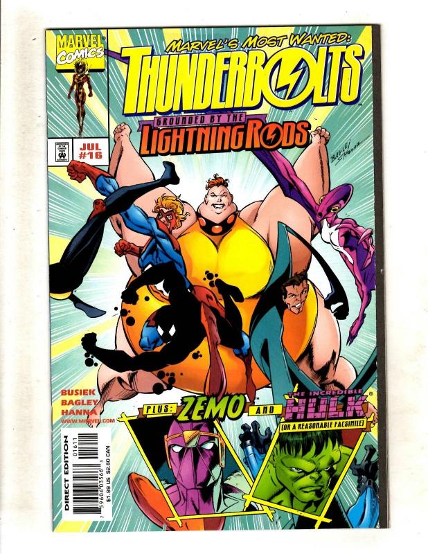 Lot Of 10 Thunderbolts Marvel Comic Books # 14 15 16 19 20 21 23 26 27 28 CJ11