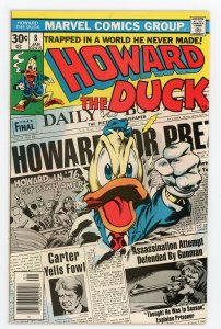 Howard the Duck #8 (1976 v1) Steve Gerber Gene Colan Jimmy Carter NM